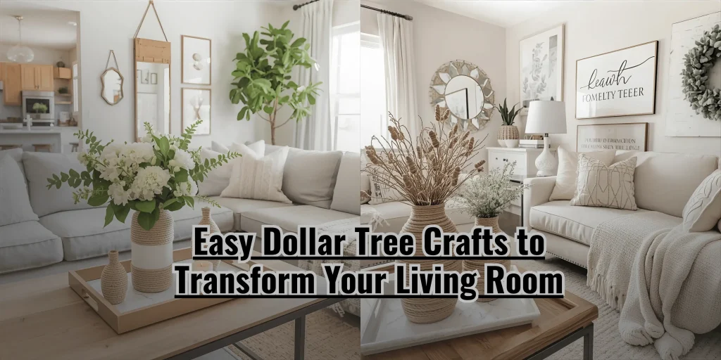 10 Easy Dollar Tree Crafts to Transform Your Living Room on a Budget Easy Dollar Tree Crafts to Transform Your Living Room