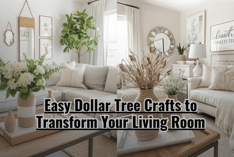 Easy Dollar Tree Crafts to Transform Your Living Room
