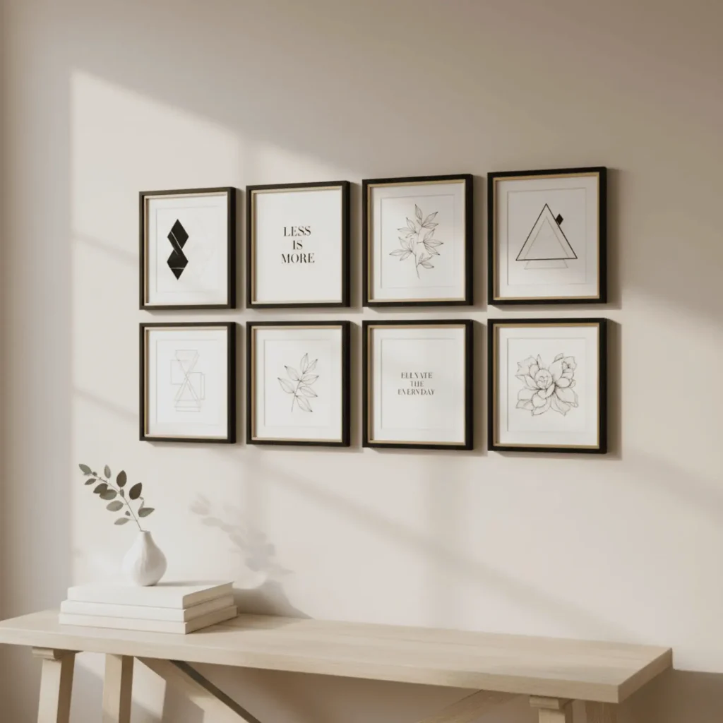 Framed Art Wall Transformation