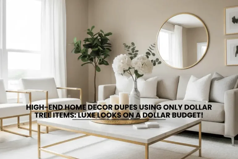 High-End Home Decor Dupes Using Only Dollar Tree Items Luxe Looks on a Dollar Budget!