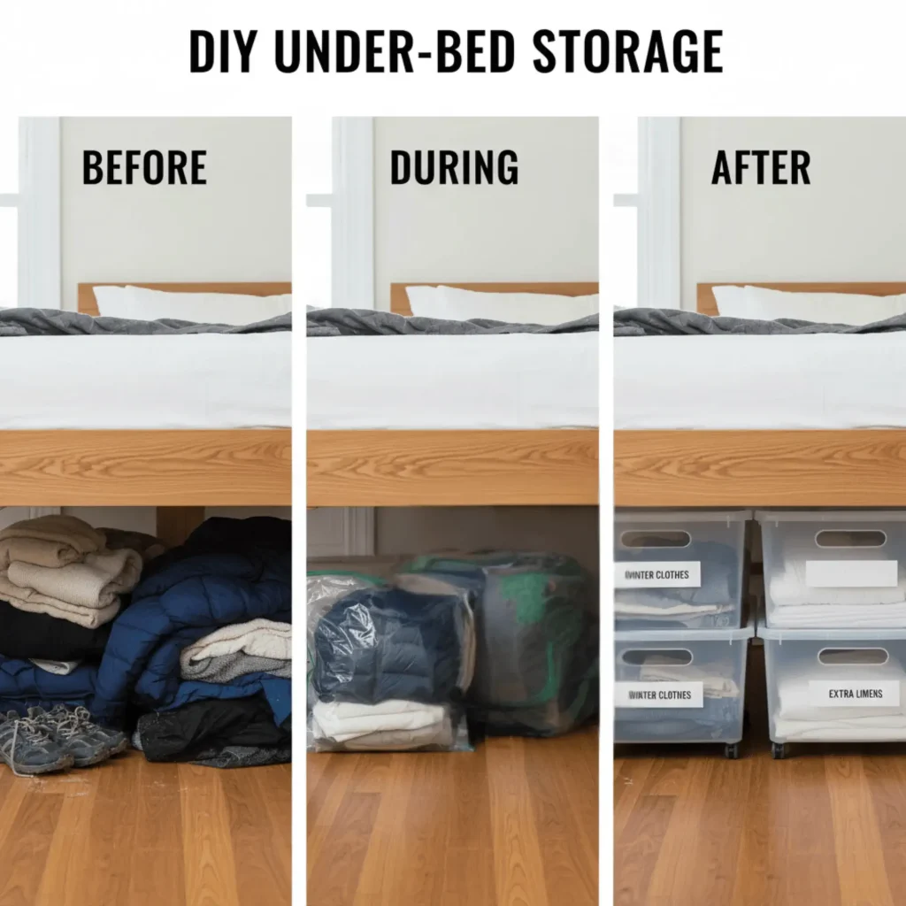Create a DIY Under-Bed Storage System