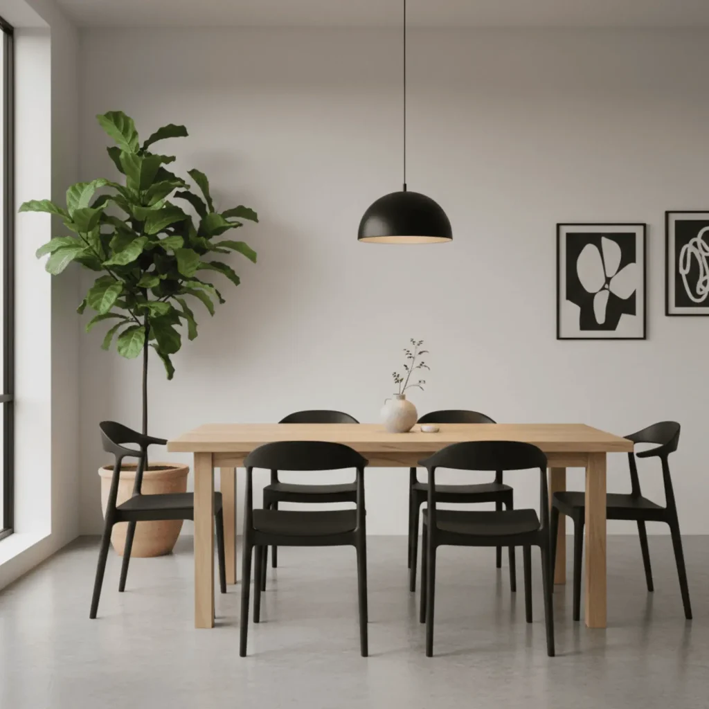 Japandi style home decor trend combining Japanese minimalism and Scandinavian design aesthetic