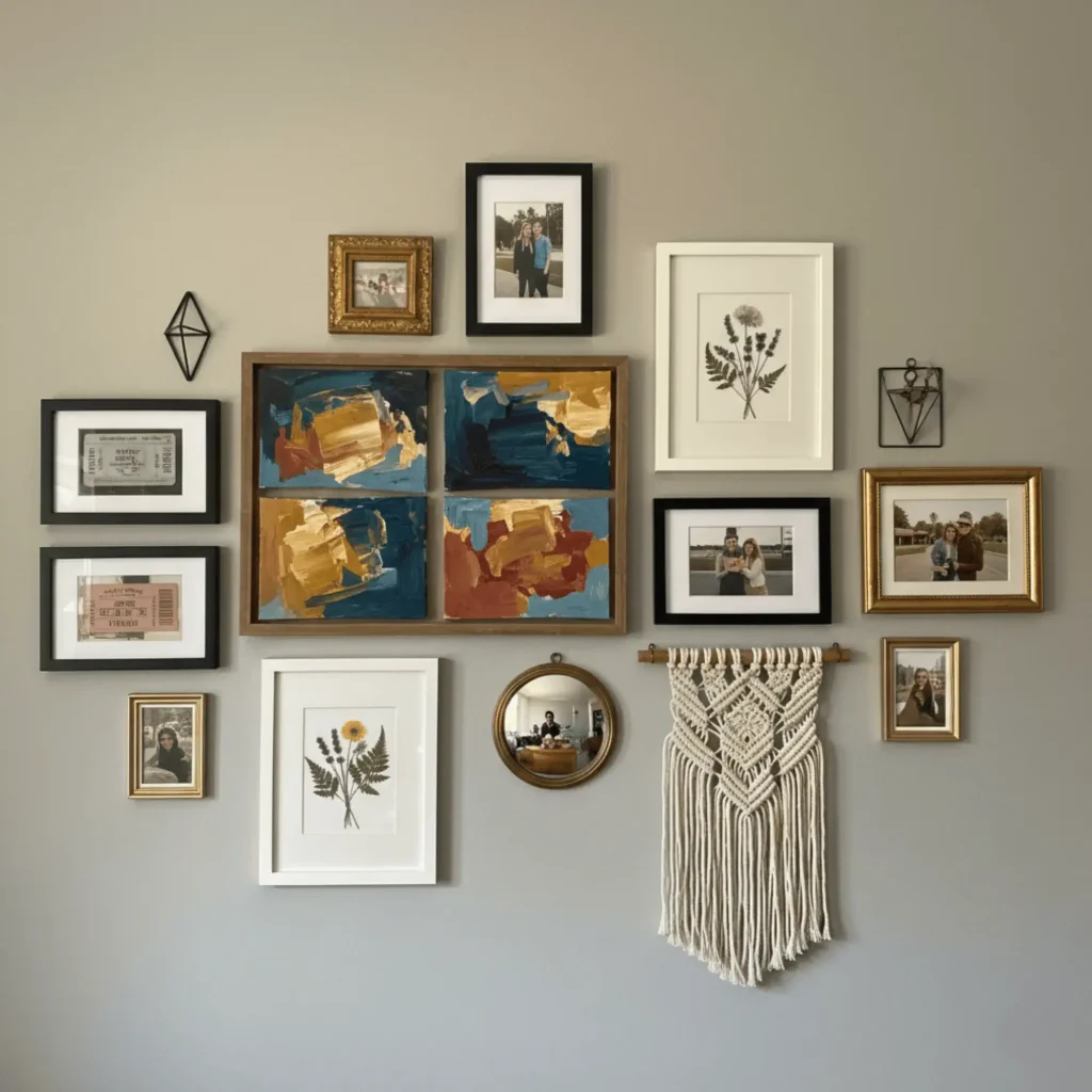 Personalized DIY art and custom home decor aesthetic trend with handmade projects