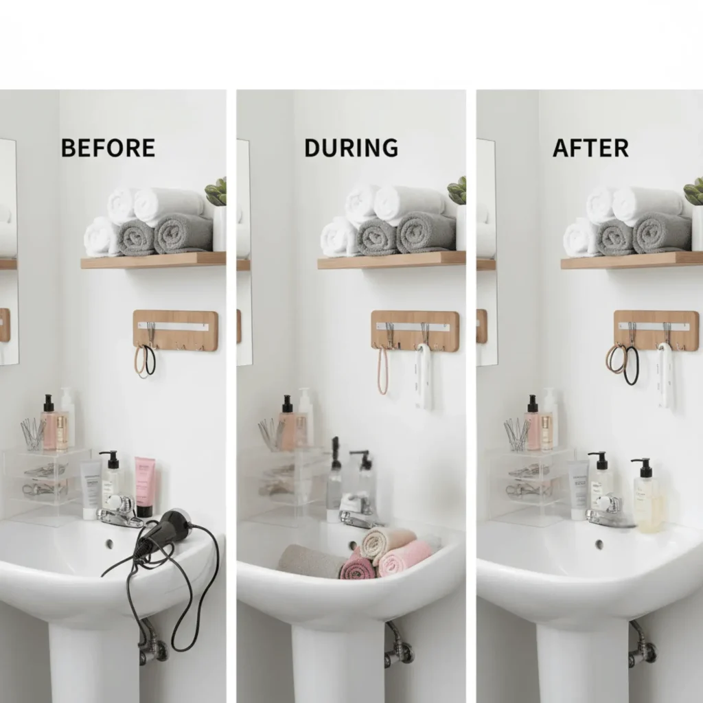 Repurpose a Ladder as a Blanket and Scarf Rack