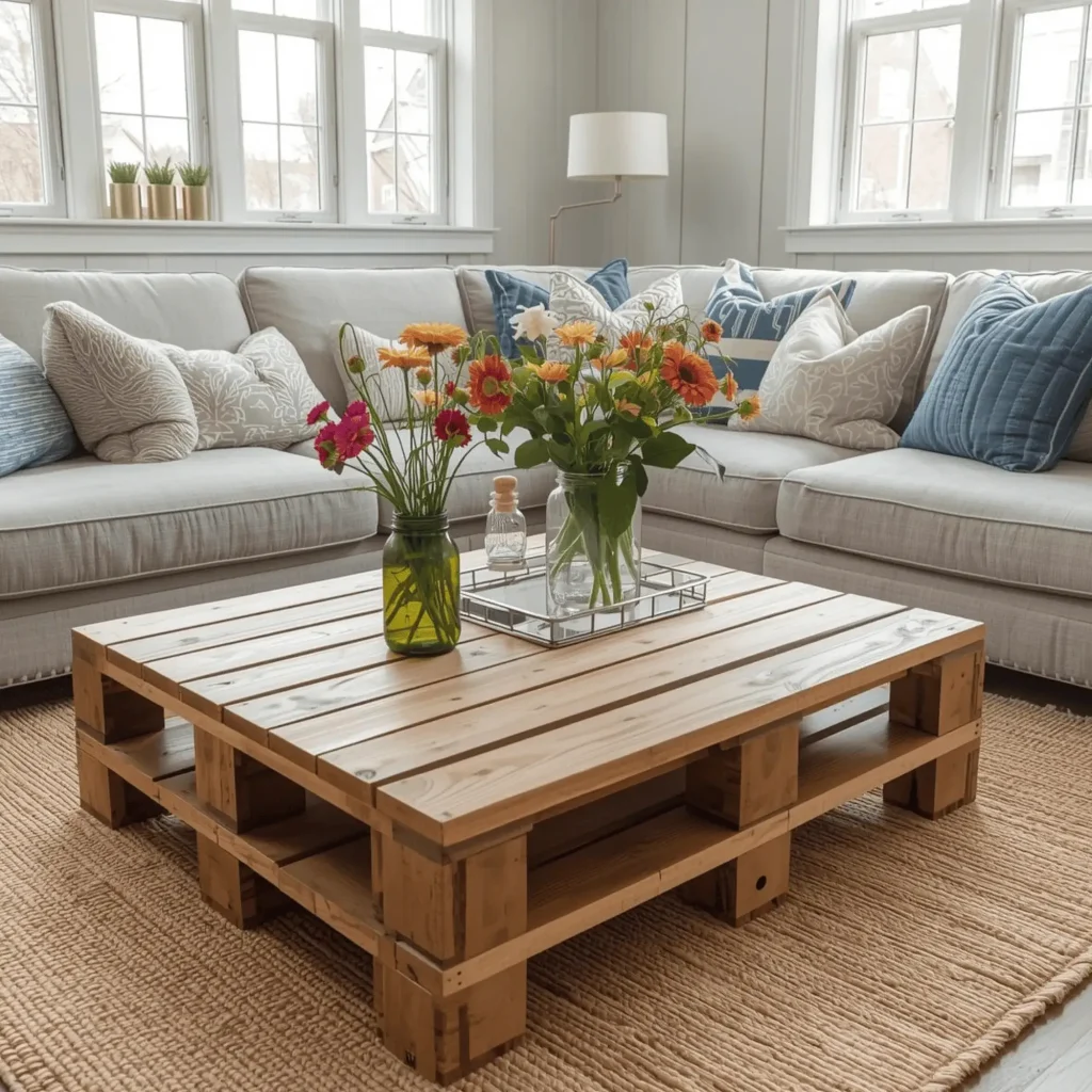 DIY eco-friendly decor ideas greener living space with recycled pallet furniture and upcycled home decorations