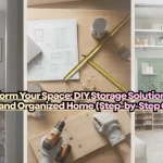 Complete DIY storage solutions transformation from cluttered to organized home with step-by-step tutorial and budget-friendly ideas